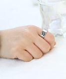 8MM Thin Line Titanium Steel Ring