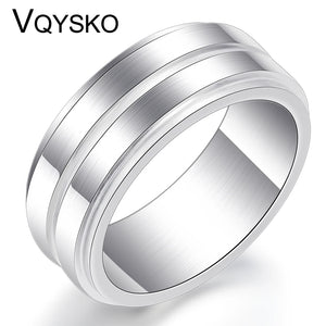 8MM Thin Line Titanium Steel Ring