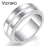 8MM Thin Line Titanium Steel Ring