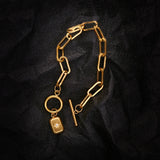 Three-Color Stainless Steel Bracelet for Women