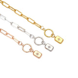Three-Color Stainless Steel Bracelet for Women
