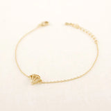 3D Geometry Bracelet Lobster Clasp Link Chain Rose