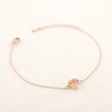 3D Geometry Bracelet Lobster Clasp Link Chain Rose