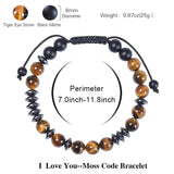 Tiger Eye Bracelet Natural Stone Jewelry Elastic Bracelet