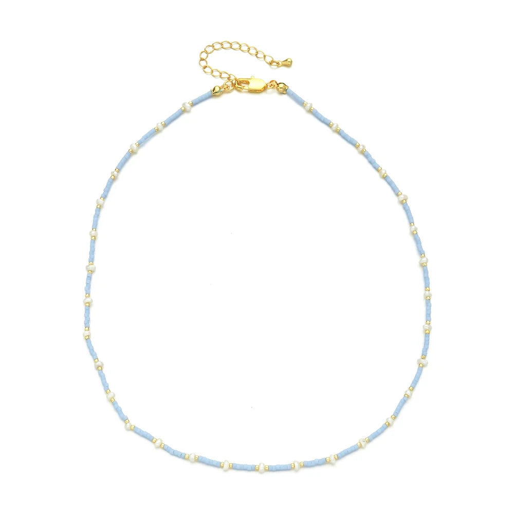 Korea Style Freshwater Pearl Choker Necklace