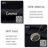 Dainty Heart Initial Necklace Personalized Name Jewelry for Women