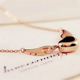 Tiny Heart Angel Necklace Name Choker For Women Pendant Jewelry