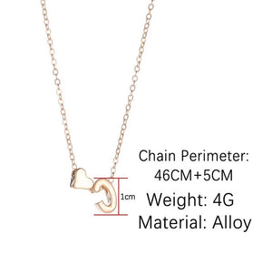 Initial Necklace Dainty Letter Name Choker Chain Pendant Gift