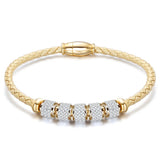 Titanium Steel Leather Female Bracelet