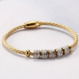 Titanium Steel Leather Female Bracelet