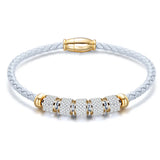 Titanium Steel Leather Female Bracelet