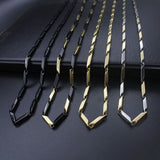Titanium Steel Melon Seeds Stainless Steel Necklace Couple Models Necklace