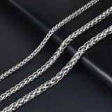 Titanium Steel Necklace Chain Men Women Keel Jewelry