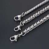 Titanium Steel Necklace Chain Men Women Keel Jewelry