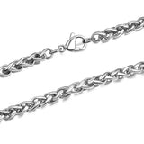 Titanium Steel Necklace Chain Men Women Keel Jewelry