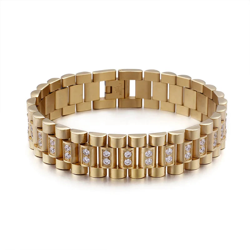 Titanium Steel Men's Bracelet Stainless Steel Strap