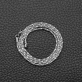 Titanium Steel Twist Square Chain Necklace Sweater Chain