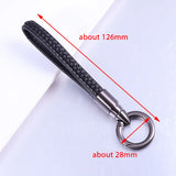 Metal Rotating Bullet Keychain Leather Car Key Chain Auto Keyring Pendant