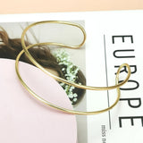 Metal Bib Choker Collar Statement Necklace Jewelry Punk Alloy