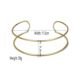 Metal Bib Choker Collar Statement Necklace Jewelry Punk Alloy