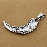Men's Biker Claw Cross Pendant Stainless Steel CZ Stone Pendant