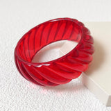 Colorful Acrylic Bangles Geometric Wide Bangle Bracelets