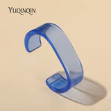 Transparent Open Bangle for Women Indian Jewellery Resin Acrylic Party Charms