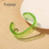 Transparent Open Bangle for Women Indian Jewellery Resin Acrylic Party Charms