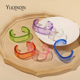 Transparent Open Bangle for Women Indian Jewellery Resin Acrylic Party Charms