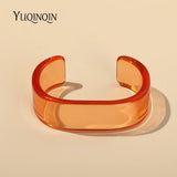 Transparent Open Bangle for Women Indian Jewellery Resin Acrylic Party Charms