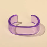 Transparent Open Bangle for Women Indian Jewellery Resin Acrylic Party Charms