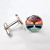 Tree of Life Cufflinks for Men - Wedding Suit Shirt Cuff Links