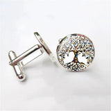 Tree of Life Cufflinks for Men - Wedding Suit Shirt Cuff Links