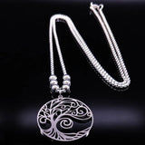 Tree of Life Stainless Steel Necklace for Women