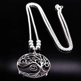 Tree of Life Stainless Steel Necklace for Women