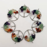 30mm Tree of Life Chakra Reiki Pendant 12pc