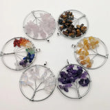 Chakra Reiki Healing Natural Stone Pendant Jewelry Necklace Making