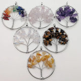 Chakra Reiki Healing Natural Stone Pendant Jewelry Necklace Making