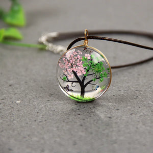Tree of Life Pendant Necklace Sweater Chain Lucky Amulet
