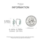 925 Silver Daisy Stud Earrings Cactus Leaves Jewelry Gift