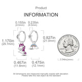 925 Silver Women Hoop Earrings Animal Dragon Elephant Feathers Pendientes