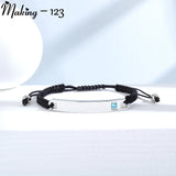 Engraved Titanium Steel Couple Bracelet Men Charm