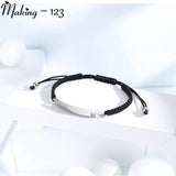 Engraved Titanium Steel Couple Bracelet Men Charm