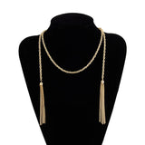 Alloy Women Necklace Graceful Retro Style Sweater Chain Vintage Kolye