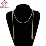 Alloy Women Necklace Graceful Retro Style Sweater Chain Vintage Kolye