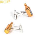 Whiskey and Champagne Bottle Shape Cufflinks French Shirt Men