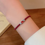 Enamel Heart Bracelet Women Girl Jewelry Wedding Birthday Gift