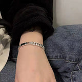 Korea Retro Thick Chain Bracelet Female Heavy Industry Half Chain Bracelet