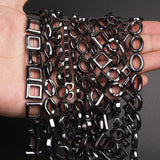 Natural Stone Bead Heart Round Square Hematite Beads