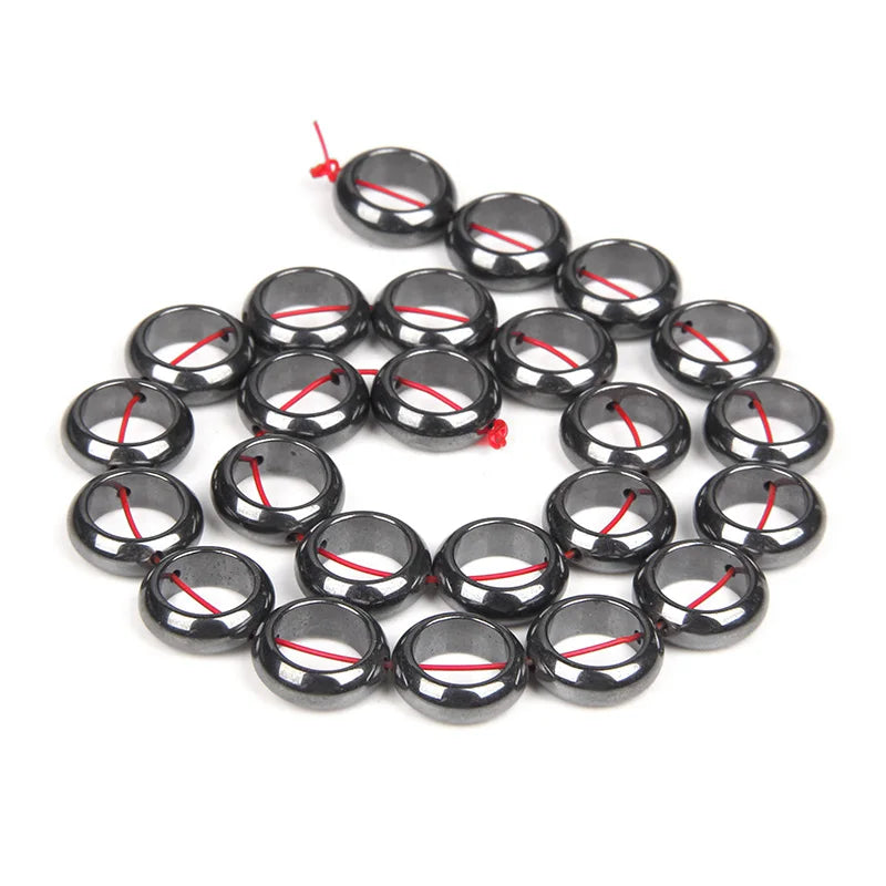 Natural Stone Bead Heart Round Square Hematite Beads